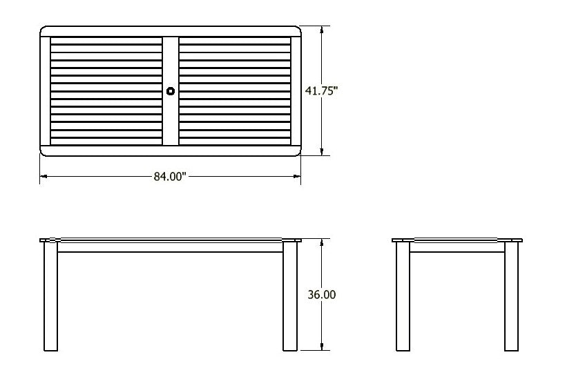 Homestead Dining Table - 42x84 - Counter Height