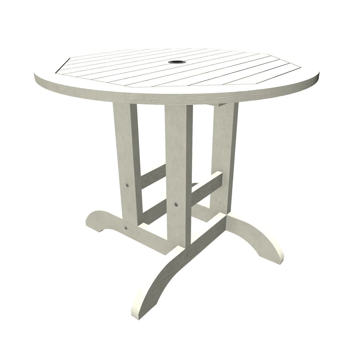 Homestead 36” diameter dining height table in White