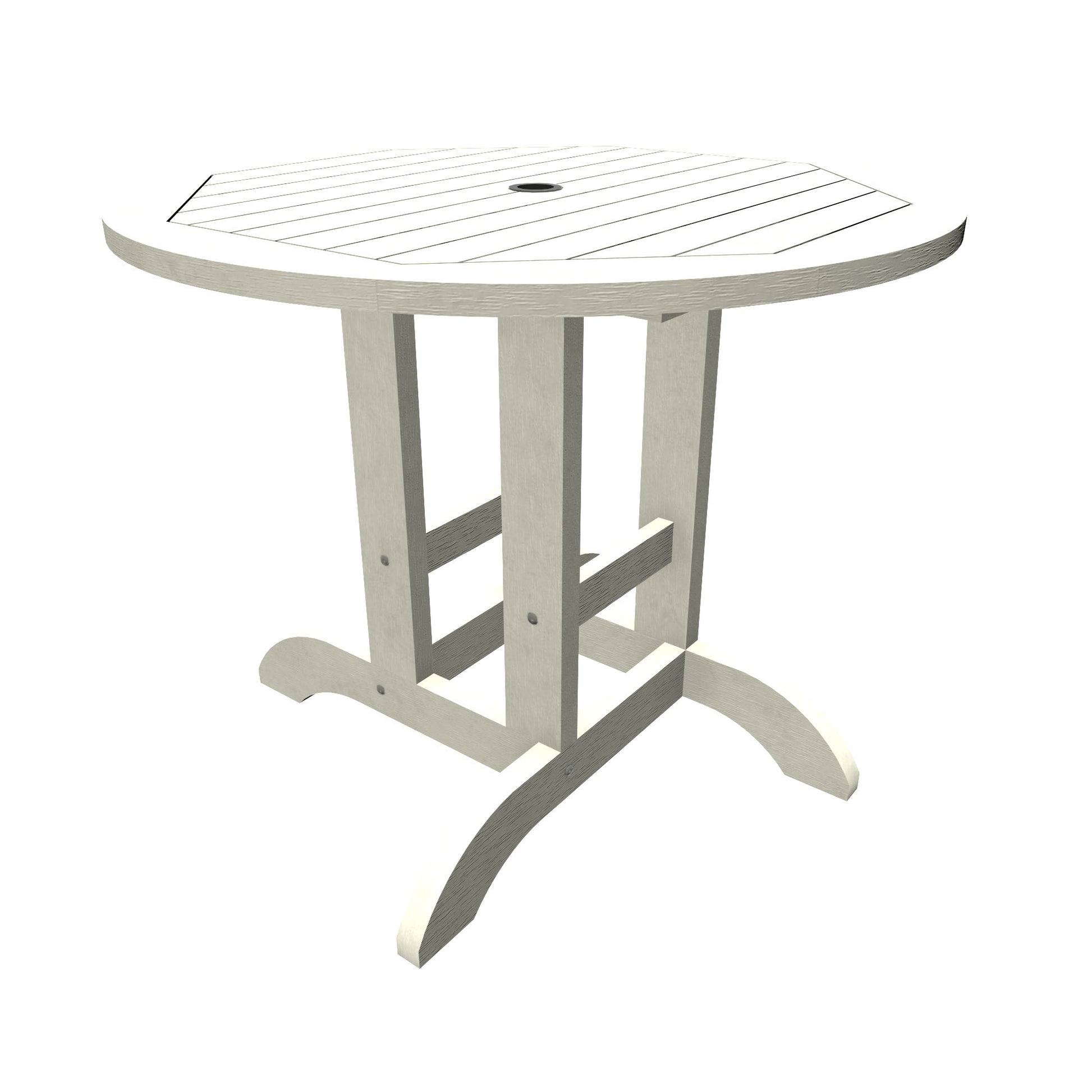 Homestead 36” diameter dining height table in White