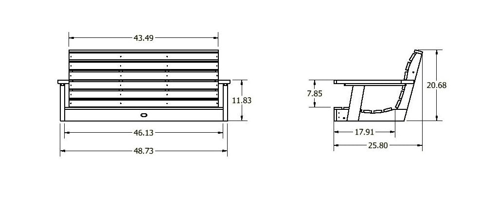 Aurora Porch Swing - 4ft