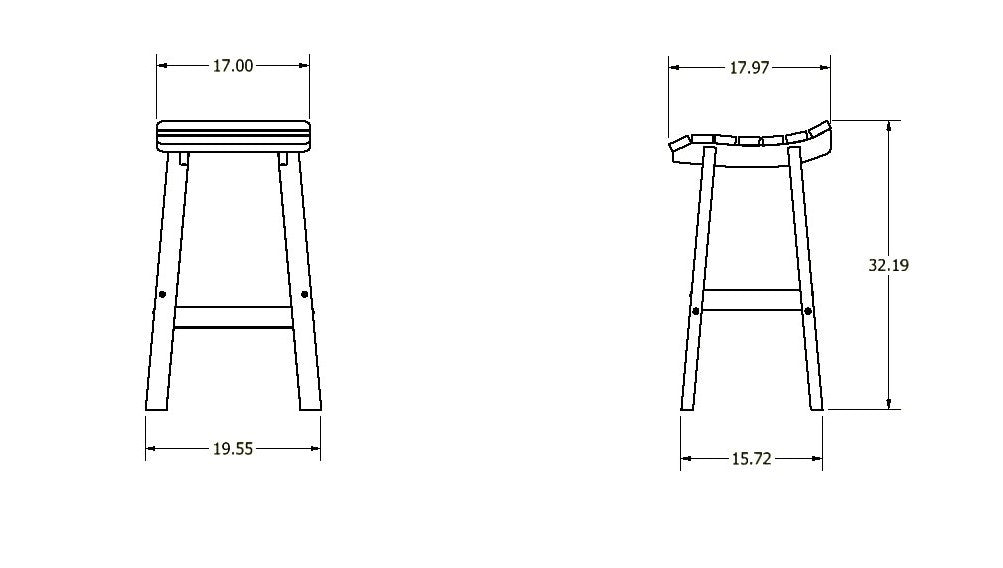 Homestead Square Bar Height Stool
