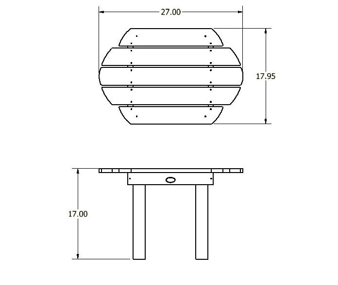 Lighthouse side table measurements
