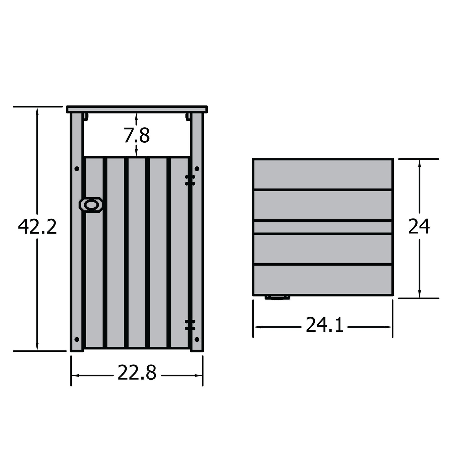 Commercial Trash Can With Hood