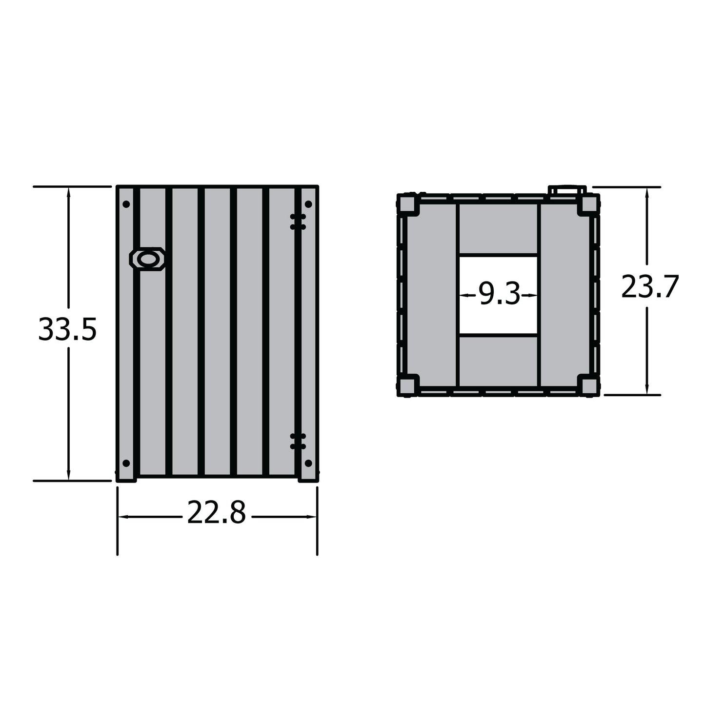 Commercial Grade Trash Can Measurements