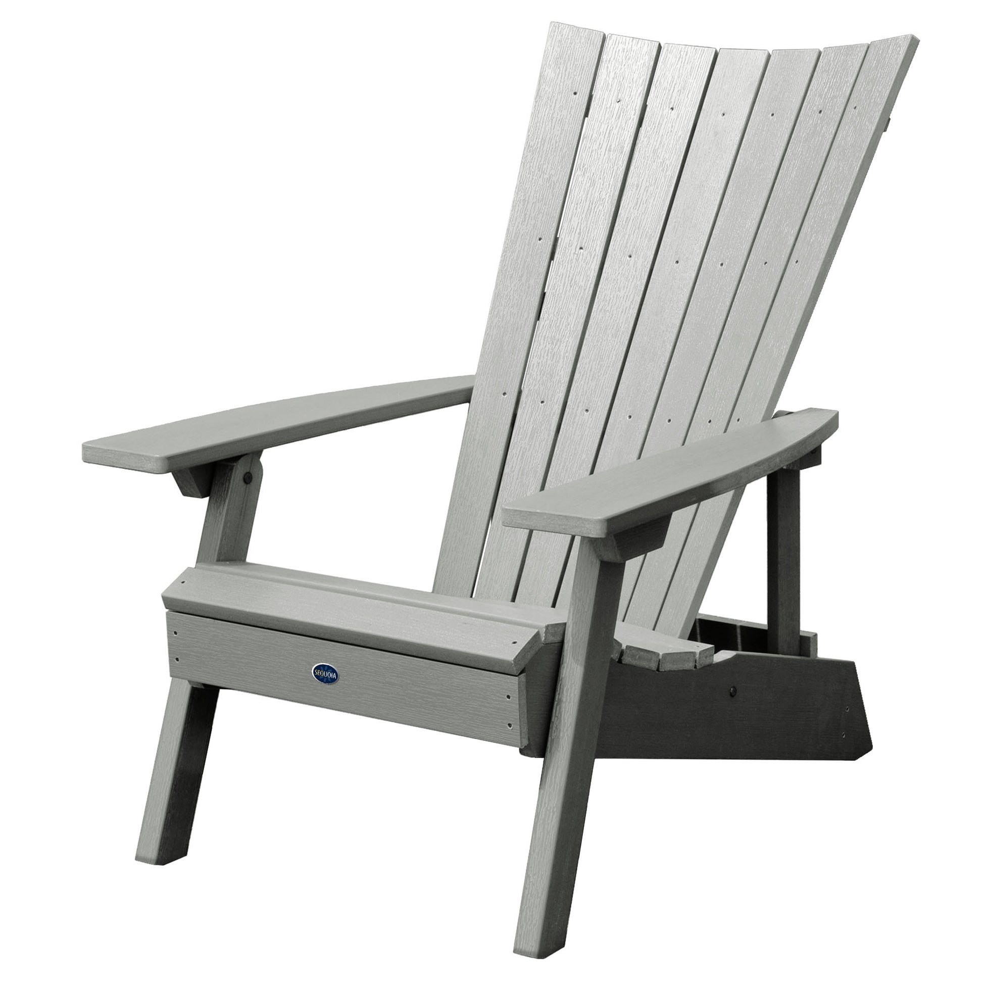 Granite Hills folding and reclining Adirondack chair in Coastal Teak