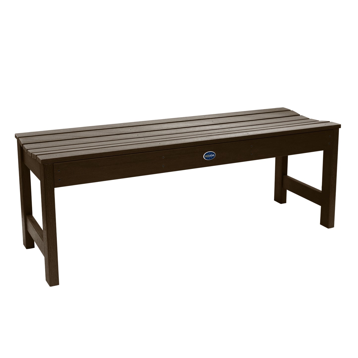 4ft Blue Ridge backless bench in Weathered Acorn