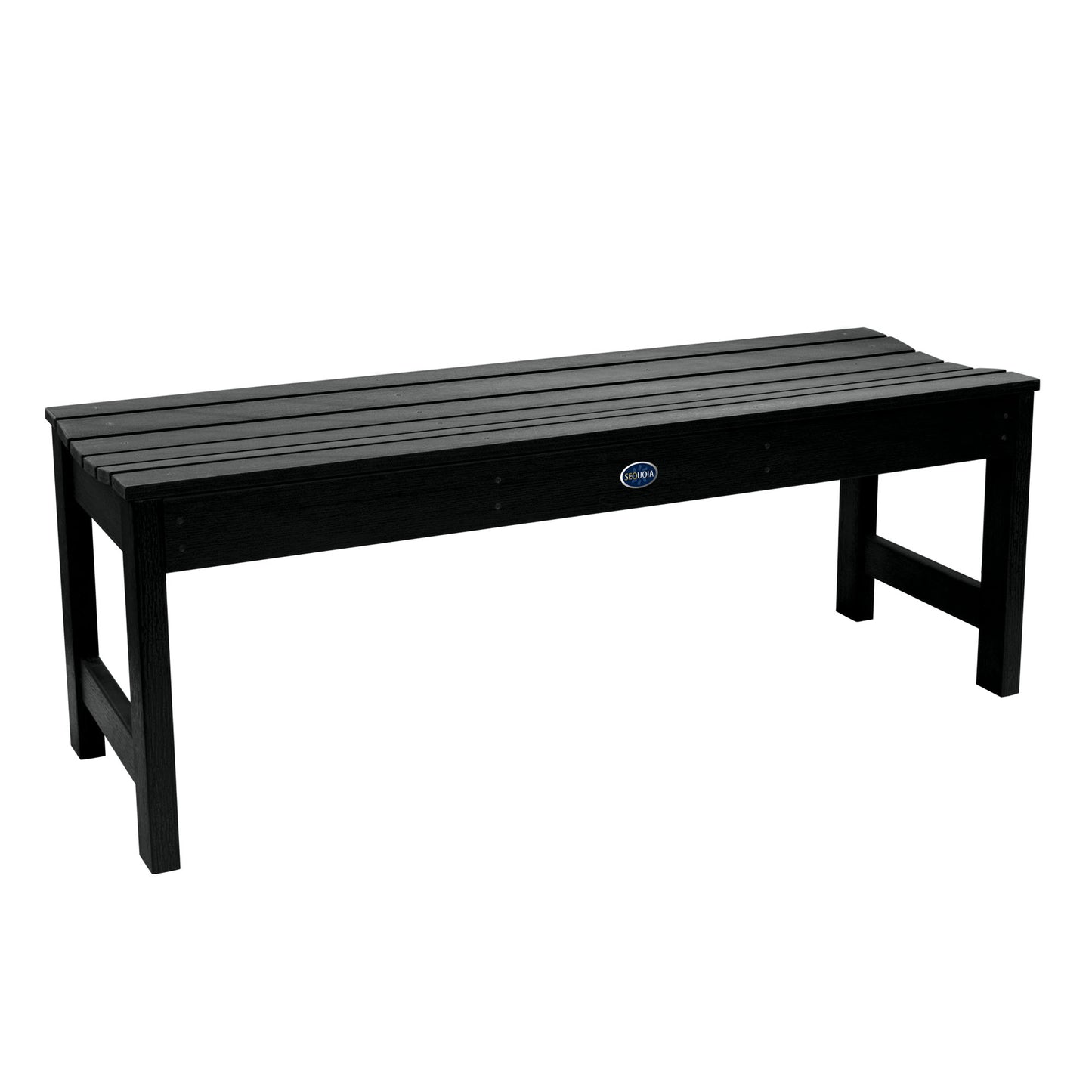 4ft Blue Ridge backless bench in Black