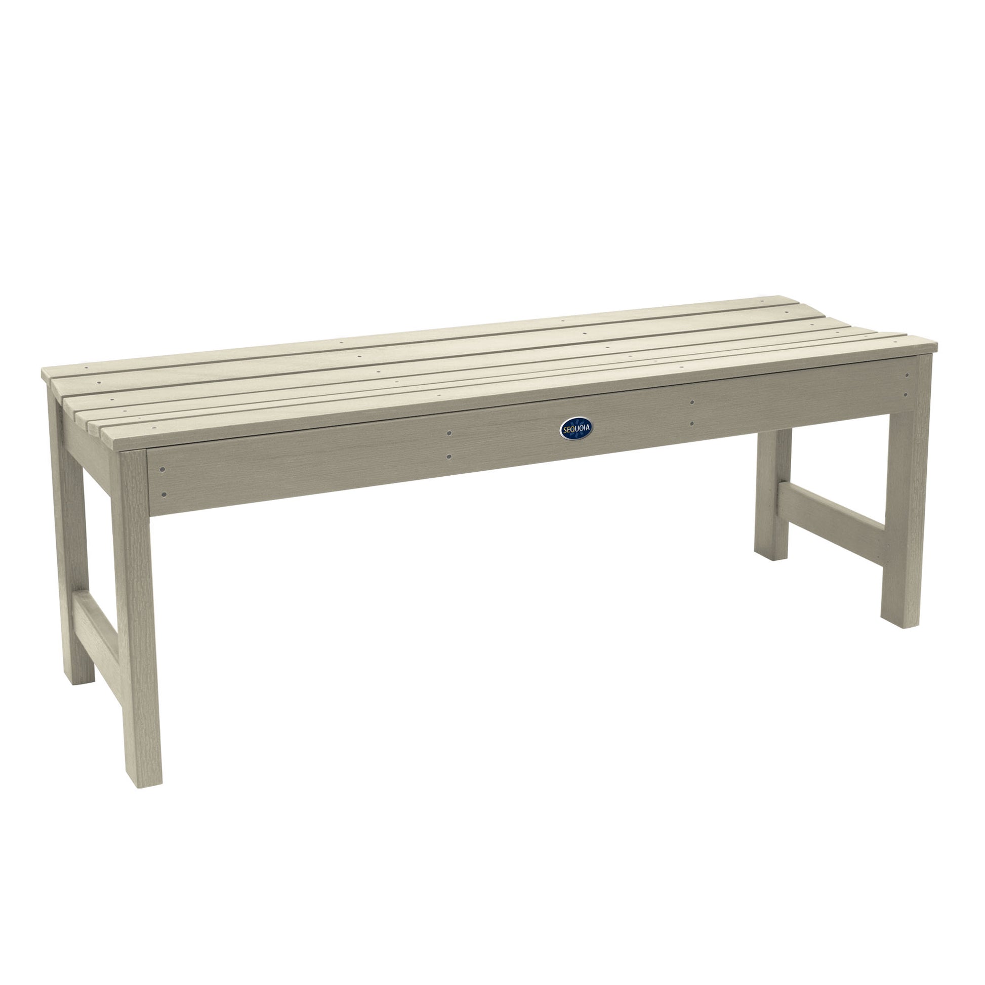 4ft Blue Ridge backless bench in Whitewash