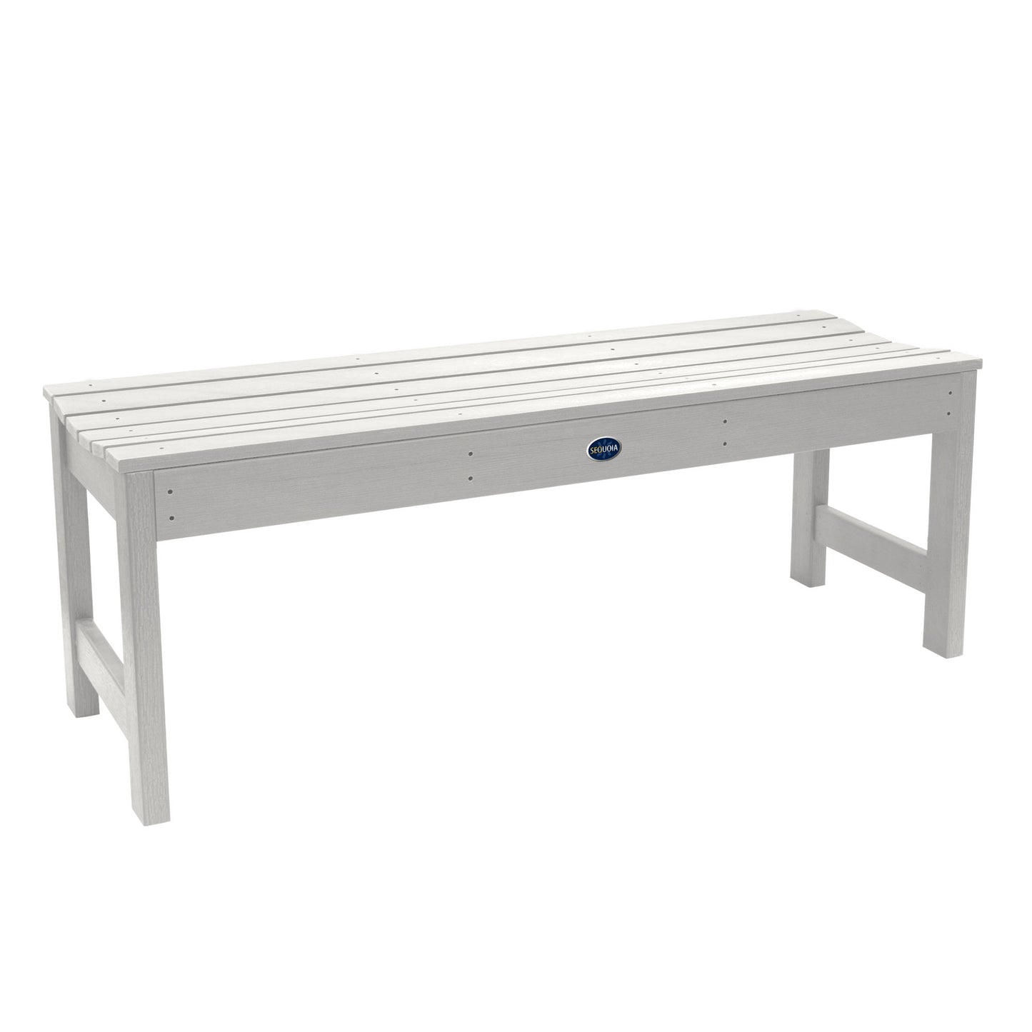 4ft Blue Ridge backless bench in White