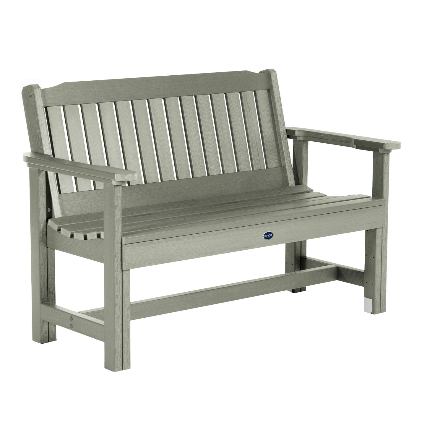Blue Ridge 4ft Commercial Garden Bench in Eucalyptus