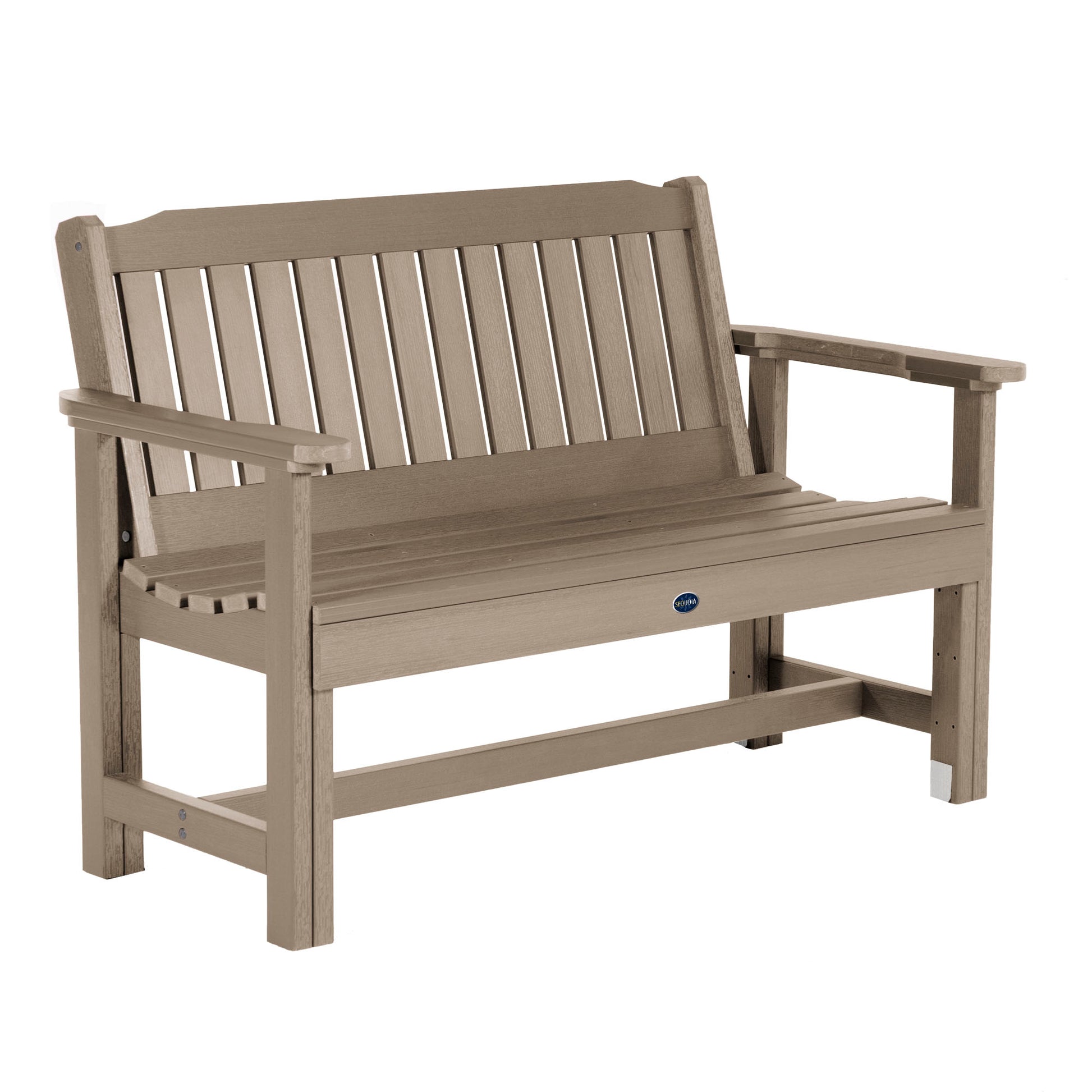 Blue Ridge 4ft Commercial Garden Bench in Woodland Brown