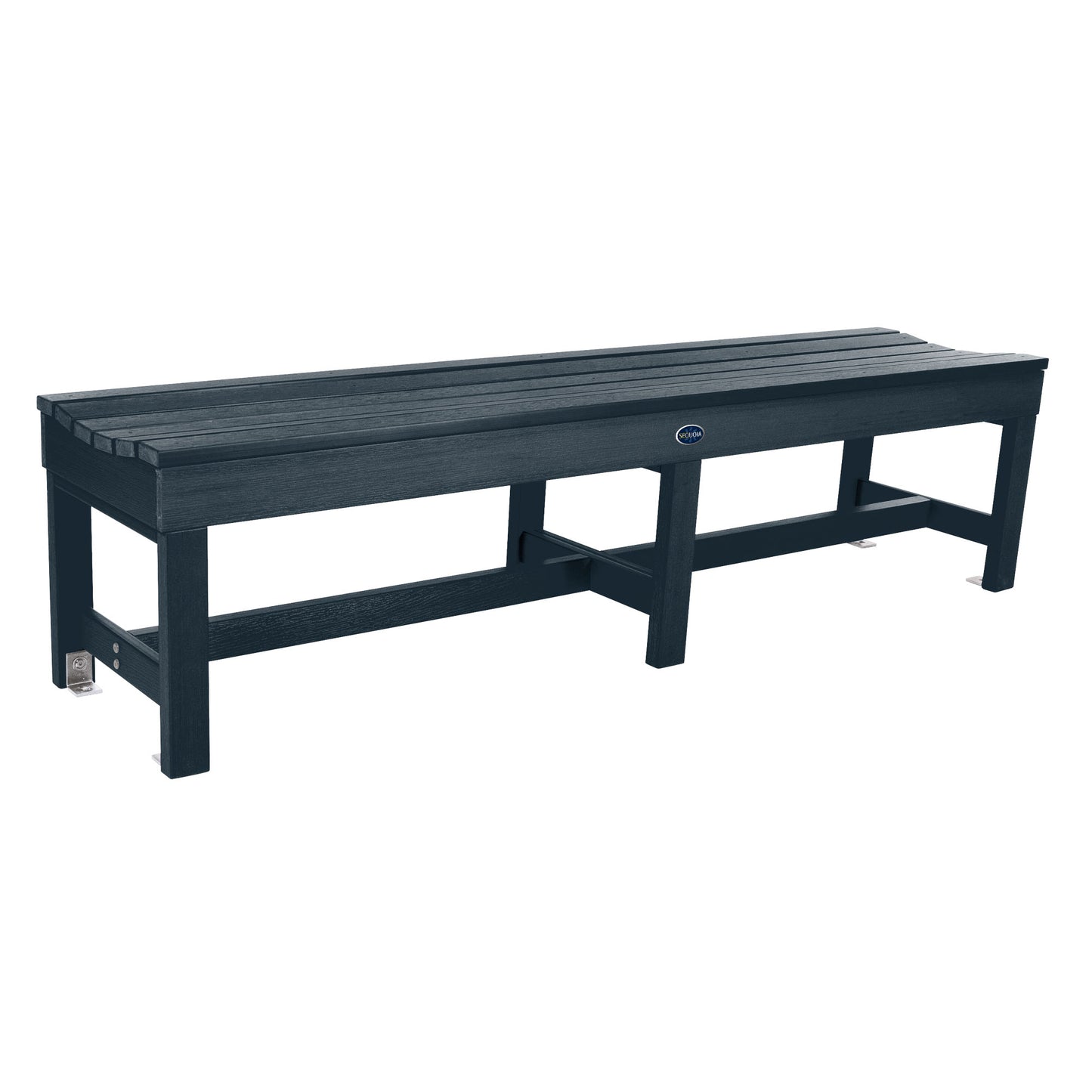 6ft Blue Ridge backless bench in Federal Blue