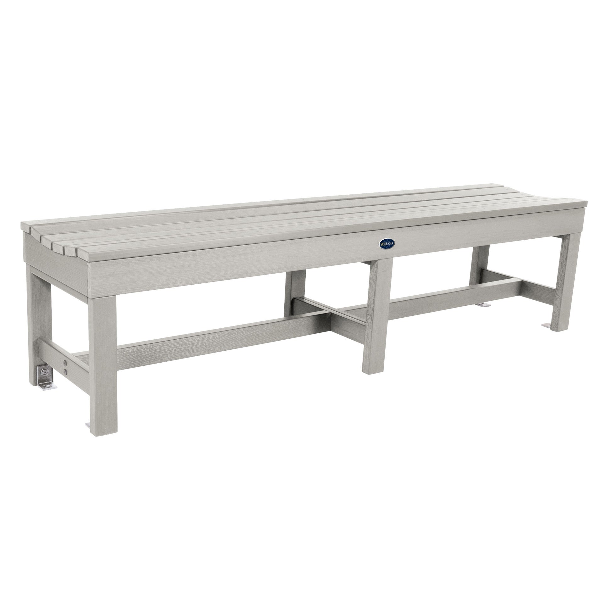 6ft Blue Ridge backless bench in Harbor Gray
