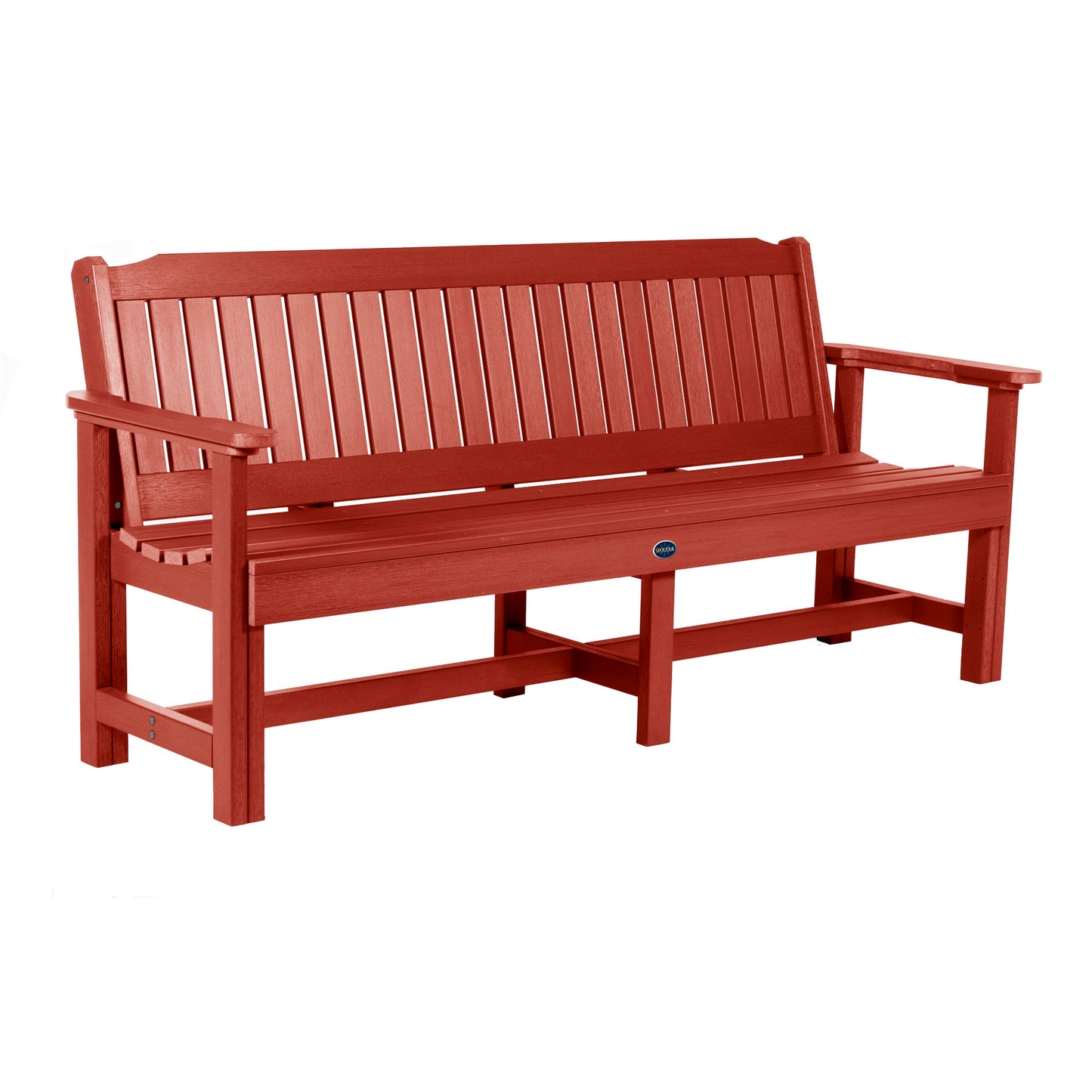 Blue Ridge 6ft Garden Bench in Rustic Red
