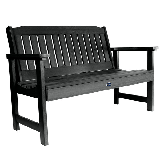 4ft Blue Ridge garden bench in Black