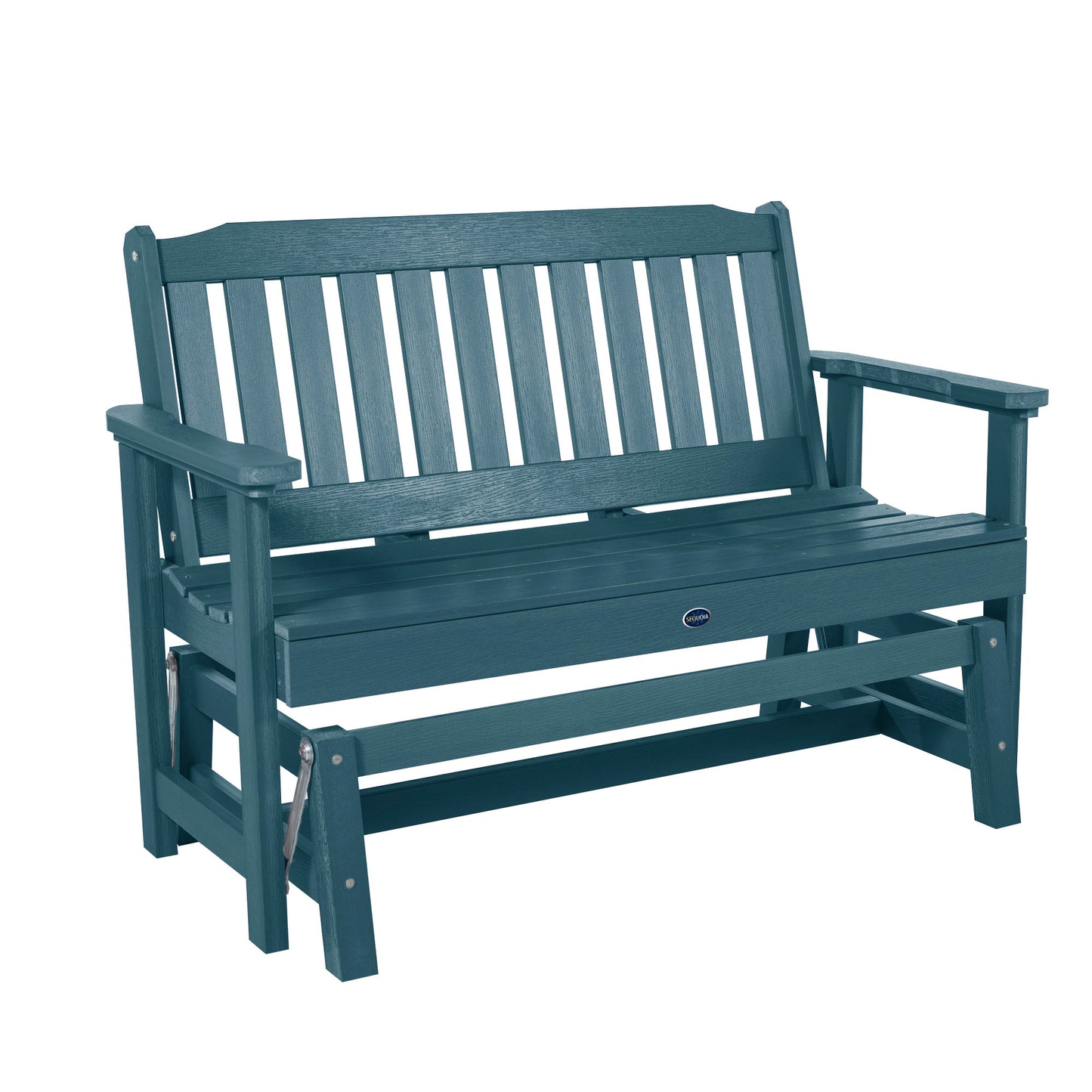 4ft Blue Ridge glider bench in Nantucket Blue