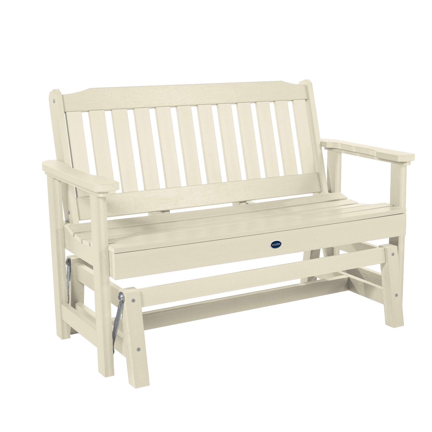 4ft Blue Ridge glider bench in Whitewash