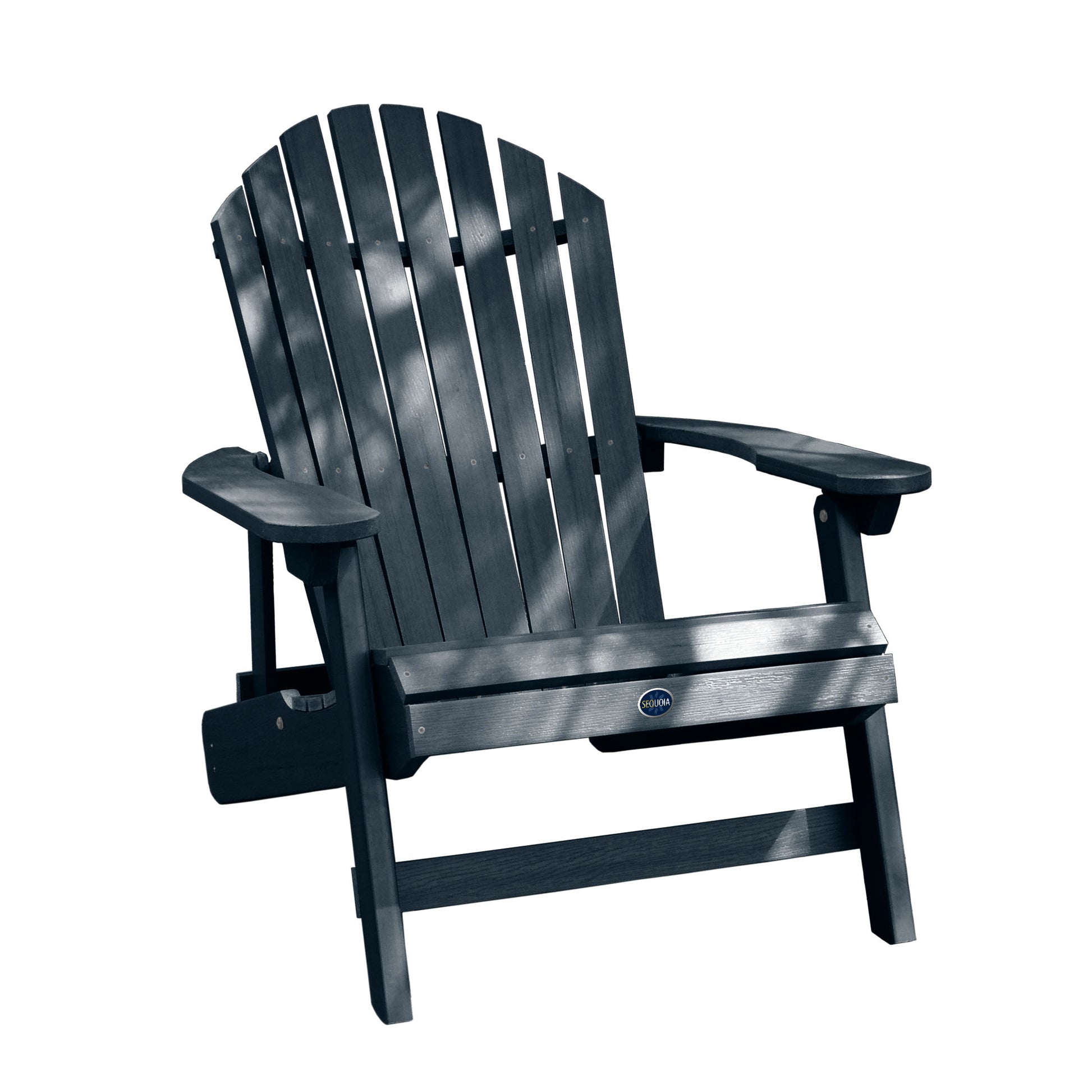 King-sized Horizon folding and reclining Adirondack chair in Federal Blue