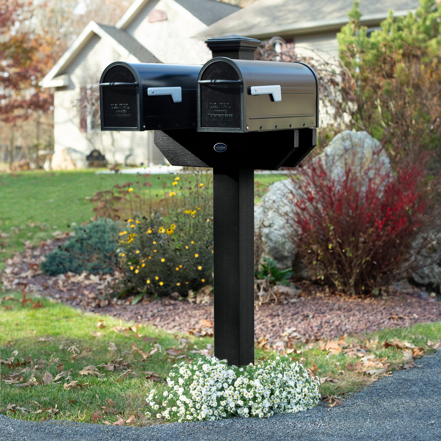 St. Clair Double Mailbox Post