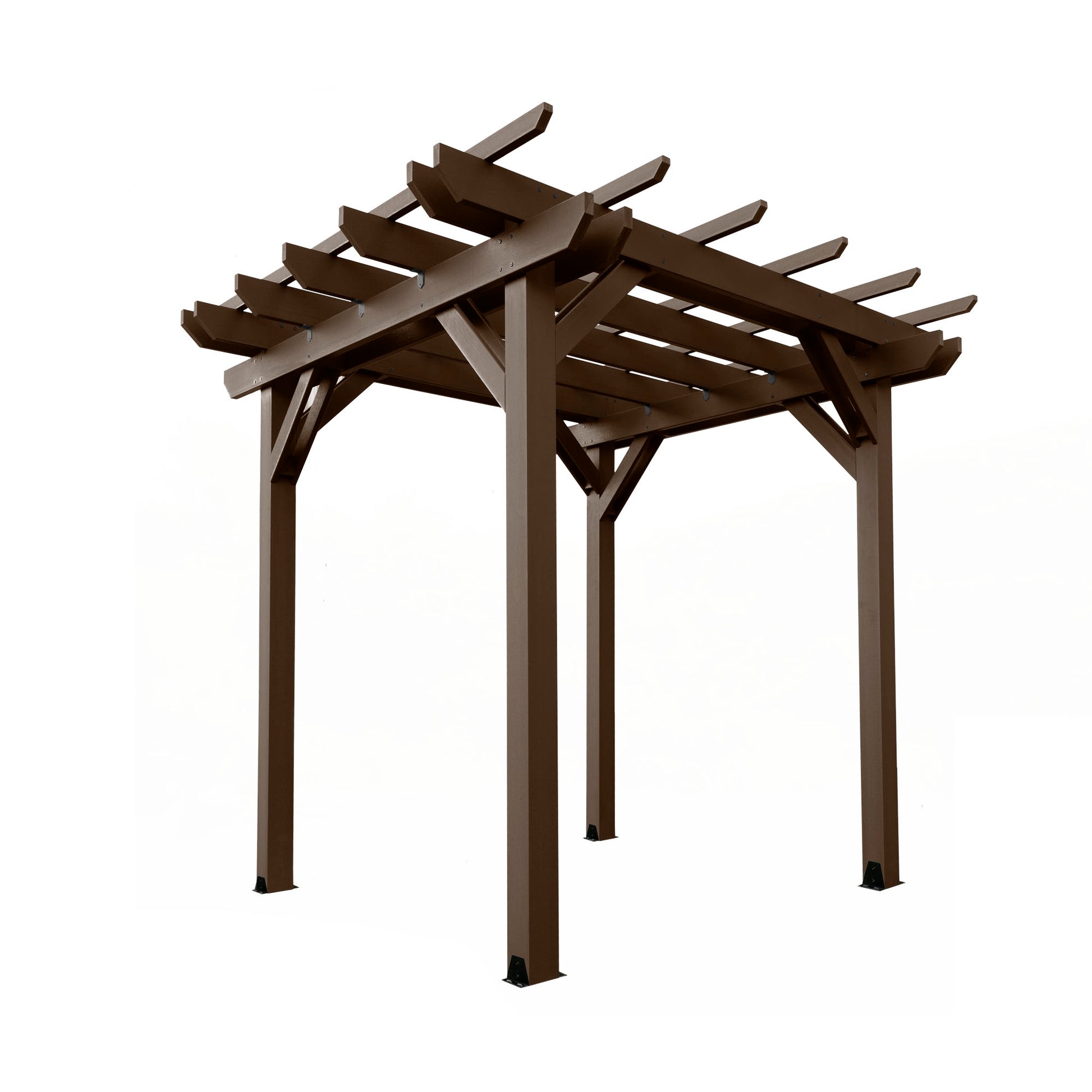 St. Clair 8 x 8 Pergola in Weathered Acorn