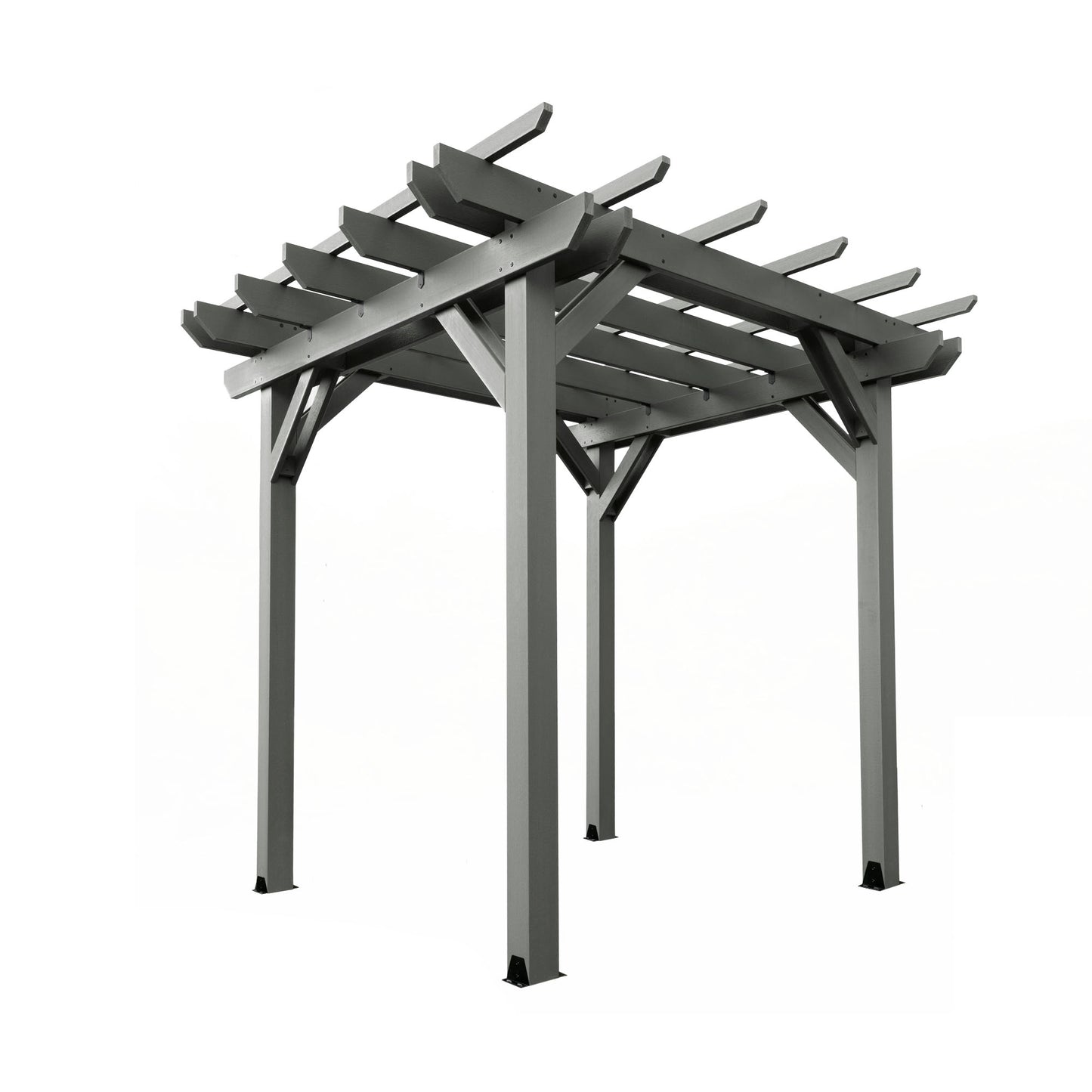 St. Clair 8 x 8 Pergola in Coastal Teak