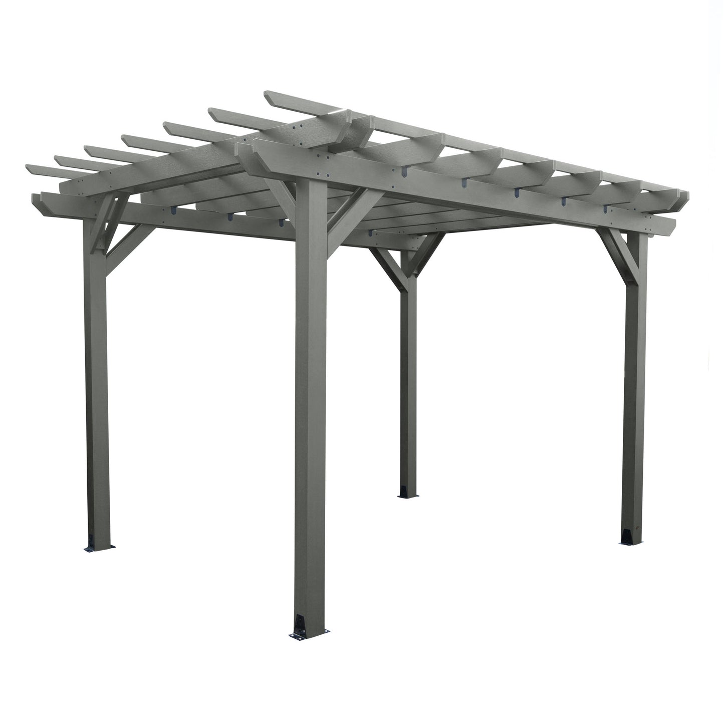 St. Clair 10 x 10 Pergola in Coastal Teak