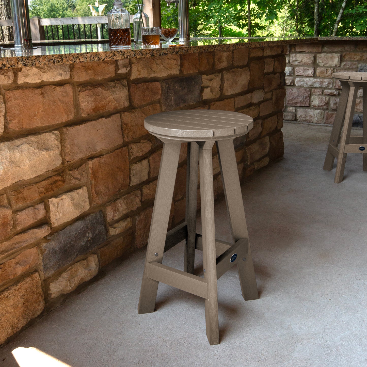 Homestead Round Bar Height Stool