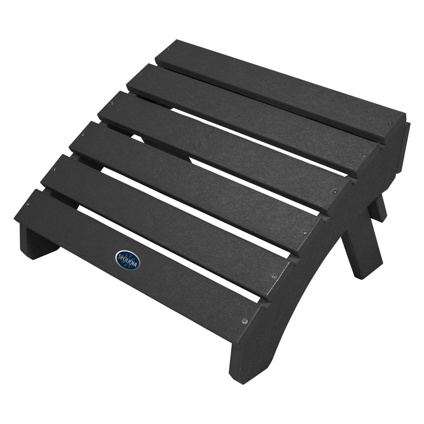 Sunrise Coast folding ottoman in Black Sand