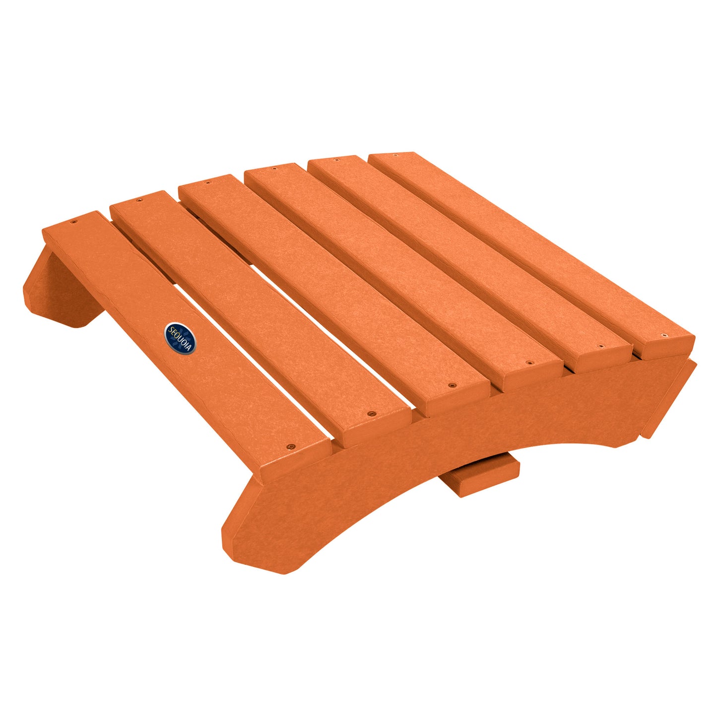 Orange Sunrise Coast ottoman folded up