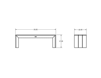 Granite Hills Modern Bench