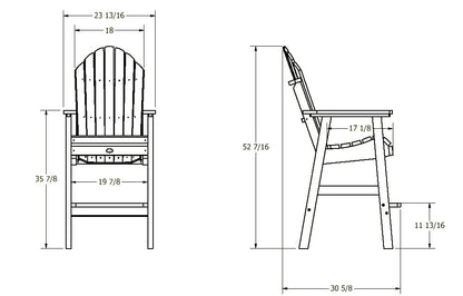 Horizon Adirondack Dining Chair - Bar Height