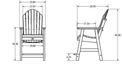 Horizon Adirondack Dining Chair - Counter Height