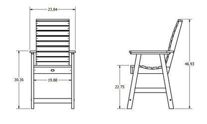 Aurora Armchair - Counter Height