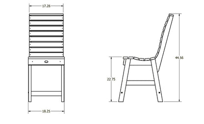 Aurora Armless Dining Chair - Counter Height