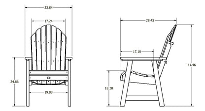Horizon Adirondack Dining Chair - Dining Height