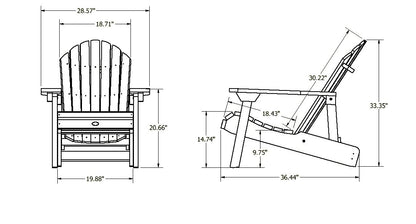 Horizon Adirondack Chair measurements