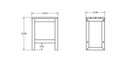 Granite Hills Counter Height Stool Measurements