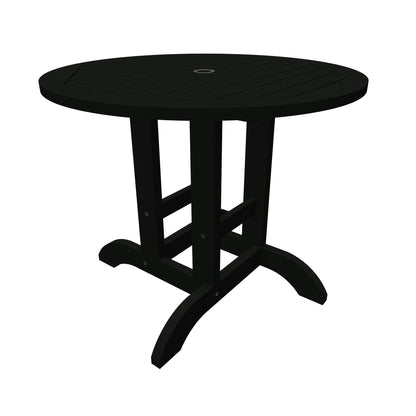 Homestead 36” diameter dining height table in Black