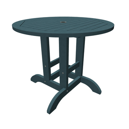 Homestead 36” diameter dining height table in Nantucket Blue