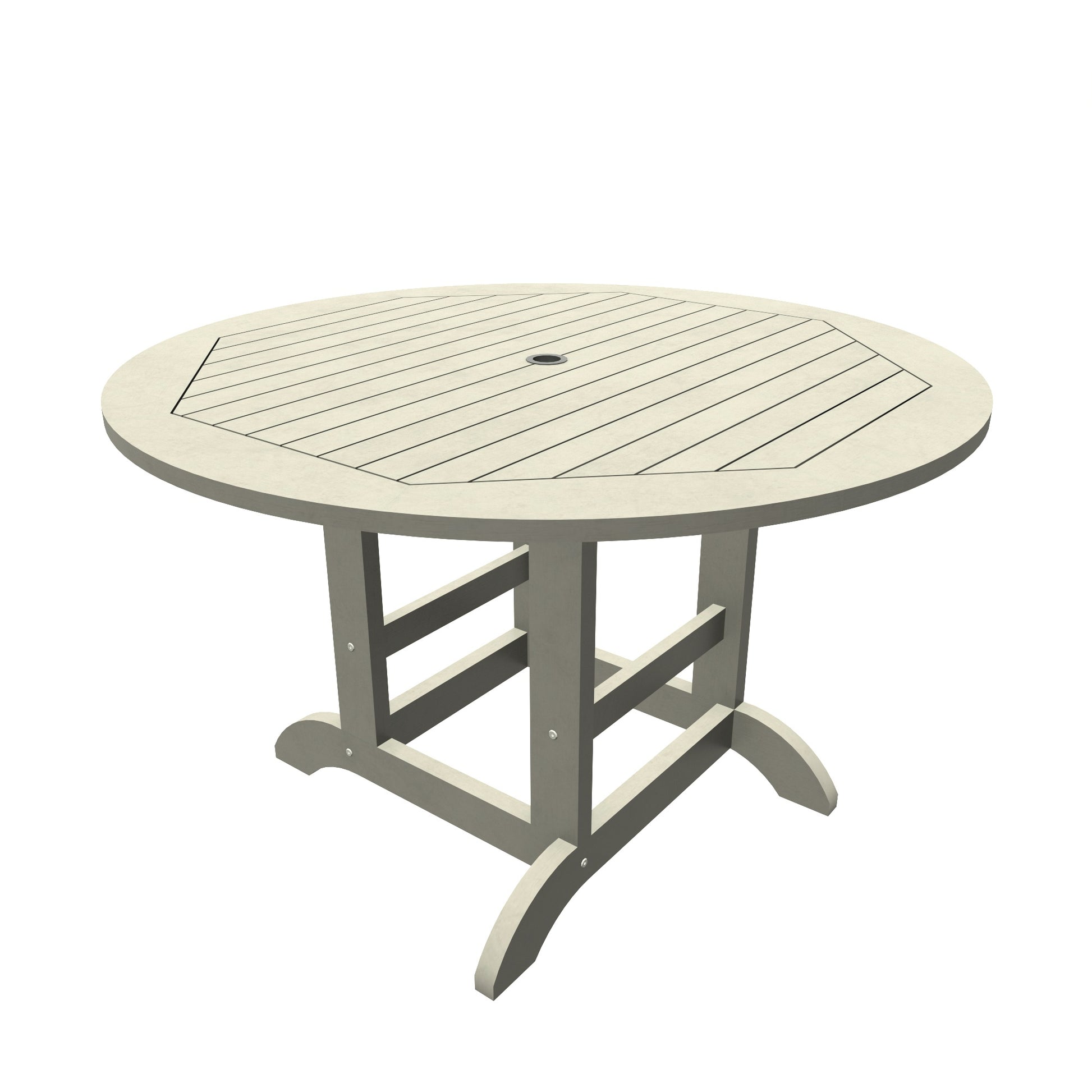 Homestead 48in diameter dining height table in Harbor Gray