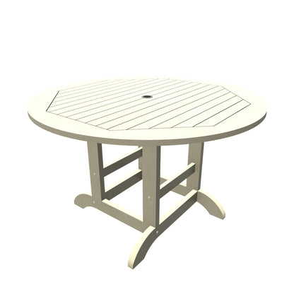Homestead 48in diameter dining height table in Whitewash