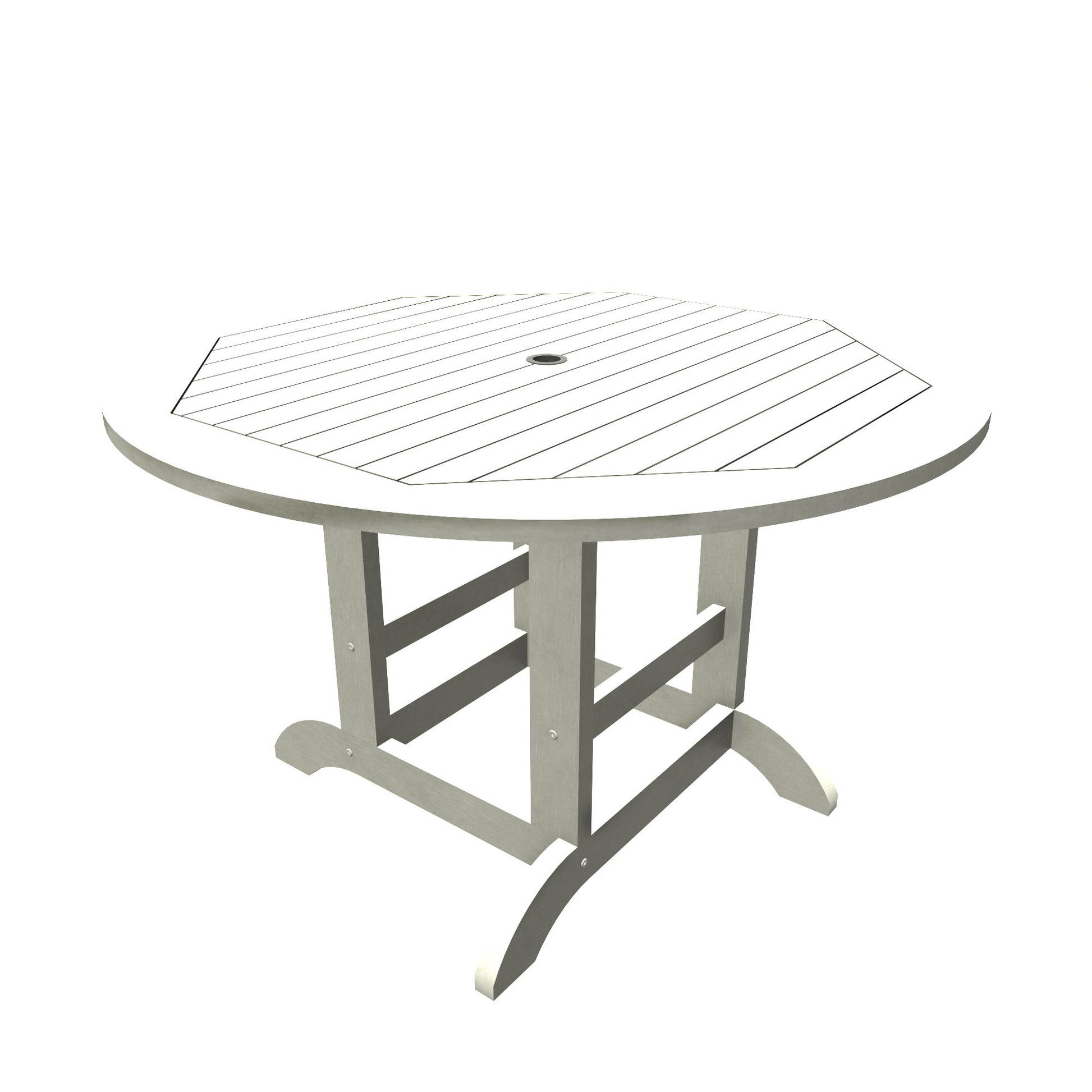 Homestead 48in diameter dining height table in White