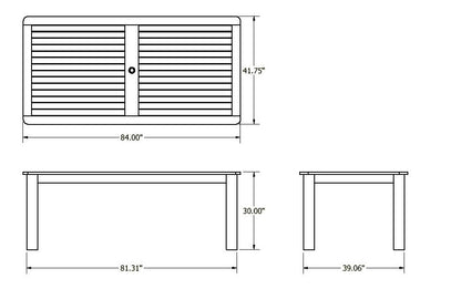 Homestead Dining Table - 42x84 - Dining Height