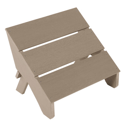 Granite Hills folding ottoman in Woodland Brown