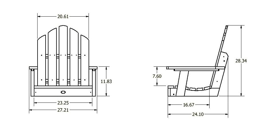 Lighthouse single seat swing measurements