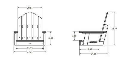 Lighthouse single seat swing measurements