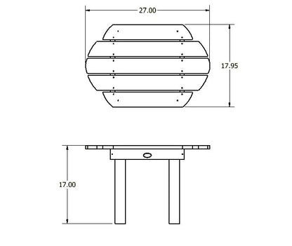 Lighthouse side table measurements 