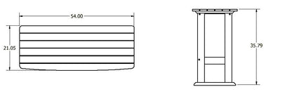 Counter height balcony table measurements