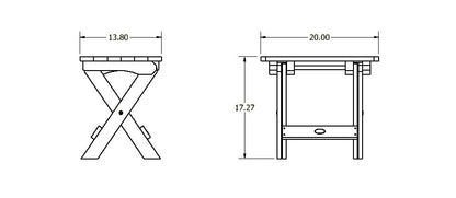 Folding Side Table