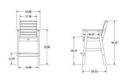 Aurora Armchair - Bar Height